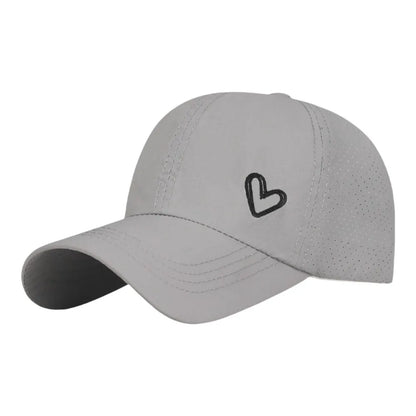 Fashion Love Heart Ponytail Baseball Cap
