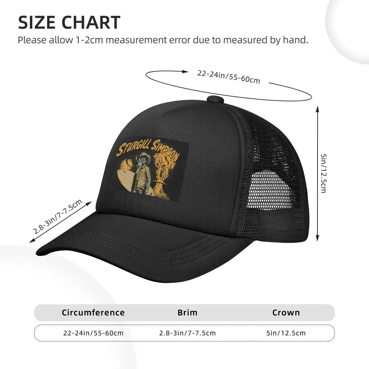 Sturgill SImpson Mesh Baseball Caps