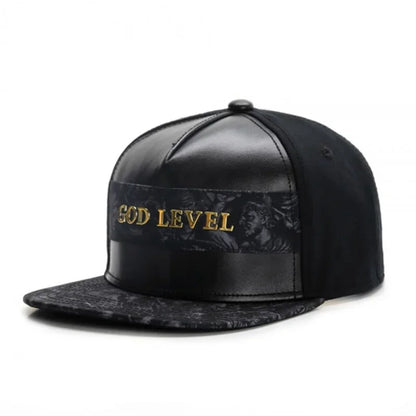 Luxury Brand Leather Snapback Hat for Men Women Hip Hop Knight Snapback Hat