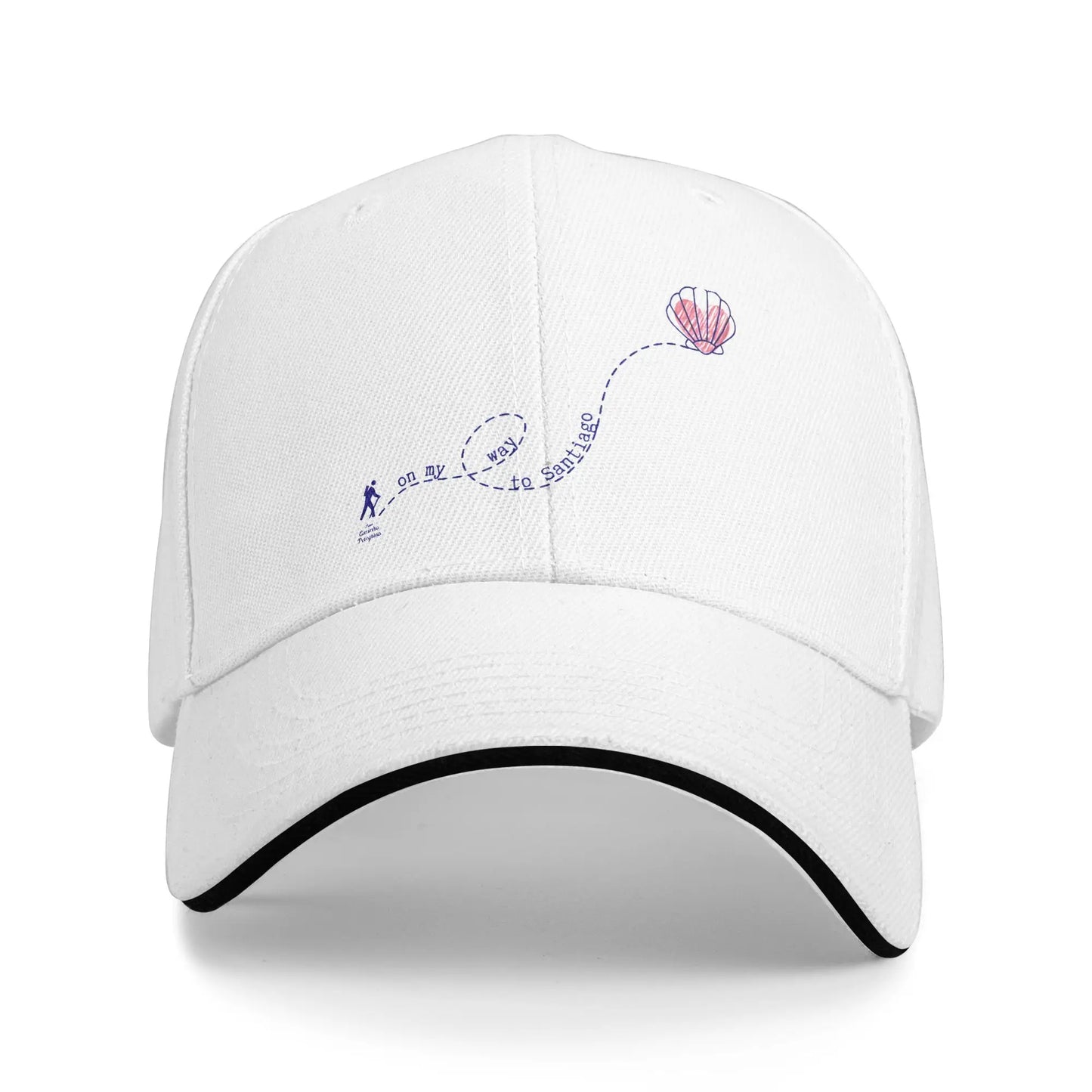 Camino De Santiago De Compostela Pilgrim Sandwich Hats Adult Baseball Cap
