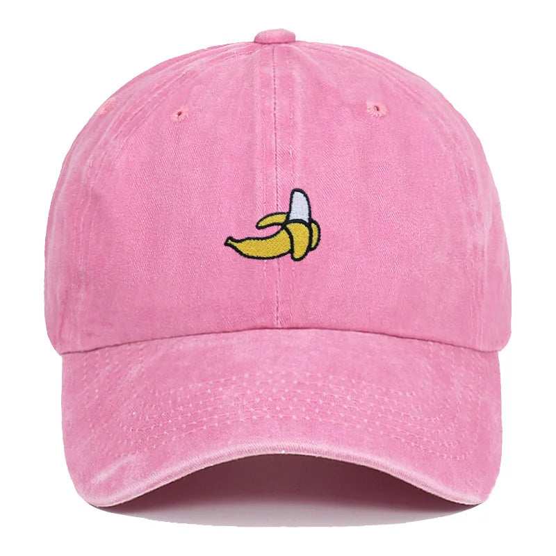 Banana Embroidered Baseball Hats For Men Women