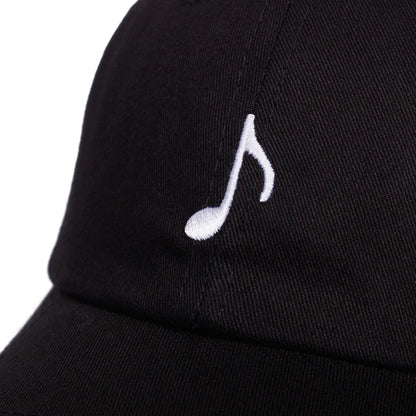 Fashion Cotton Baseball Cap Hip-Hop Hat Musical Note Embroidery Wild Golf Caps