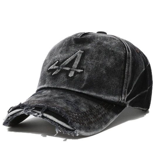 New Women Washed Cotton Cap Letter-A Embroidery Vintage Baseball Caps Female