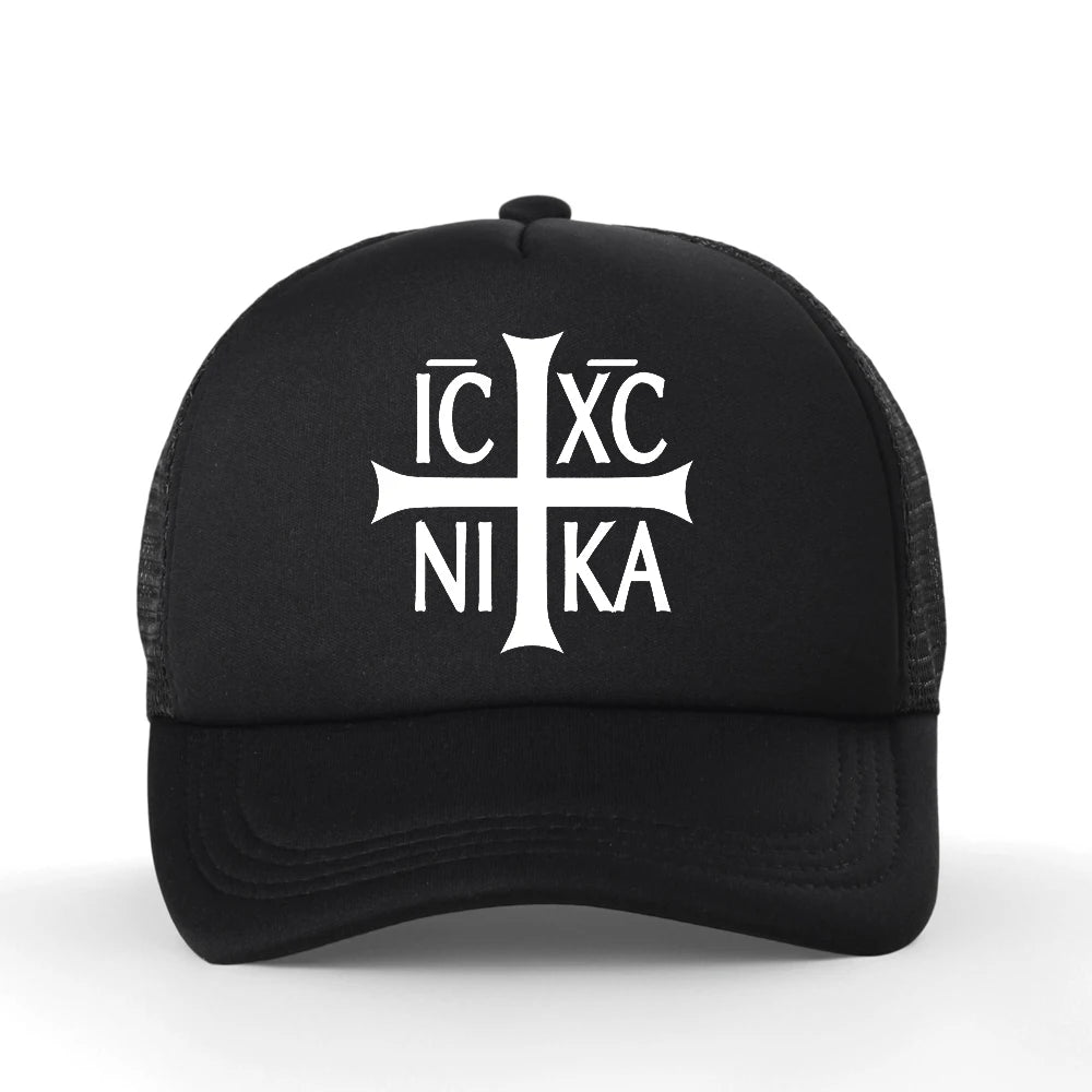 Jesus Christian Prayer Cross Mesh Baseball Cap