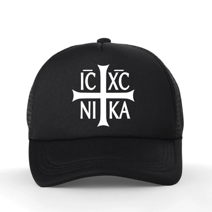 Jesus Christian Prayer Cross Mesh Baseball Cap