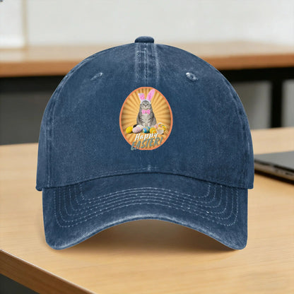 Funny Easter Cats Ears Bunny Eggs Casual Baseball Cap