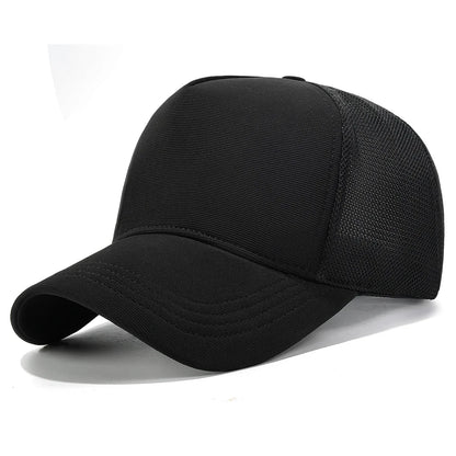 Solid Color Large Brim Flat Panel Hat Deepened Baseball Cap
