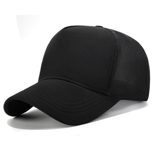 Solid Color Large Brim Flat Panel Hat Deepened Baseball Cap