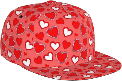 Cute Candy Hearts Trucker Snapback Hats For Men Women
