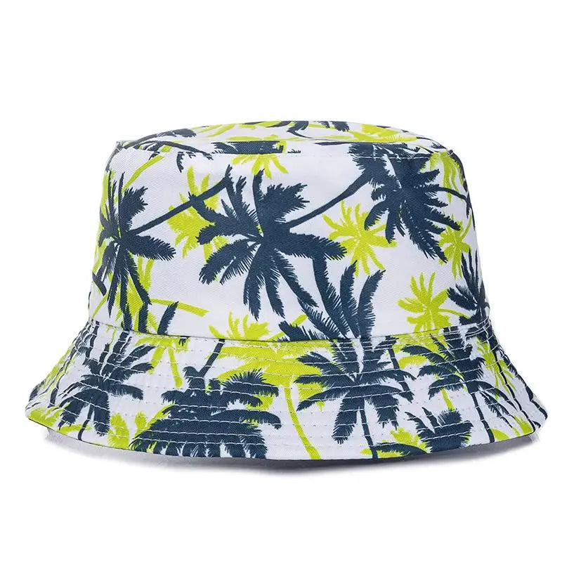Unisex Bucket Cap Fruit Printing Hats Summer Double-sided Wear Man Women