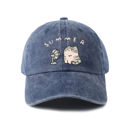 Whimsical Creature Illustration Baseball Cap