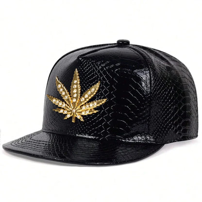 Unisex Diamond Maple Label Hip-hop Hats