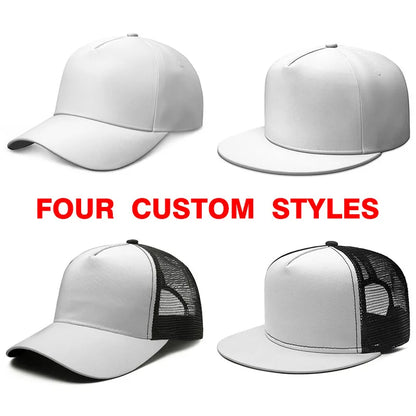 Atlas Mountain Dog Aidi Custom Flat Brim Cap Sun Hat Baseball Hat