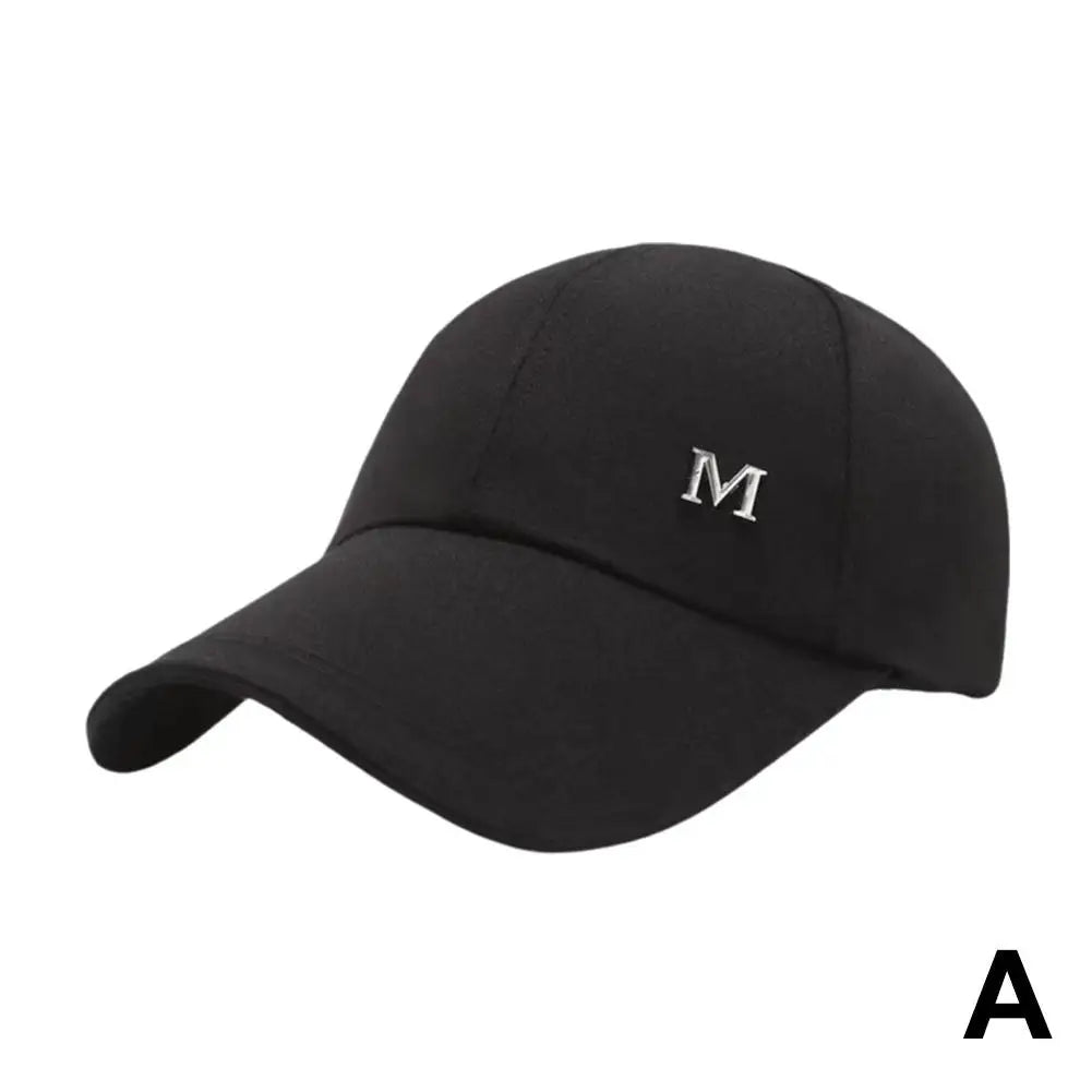 Baseball Cap M Letter Embroidery Pure Color Sun Hat Dad Hats Hip Hop