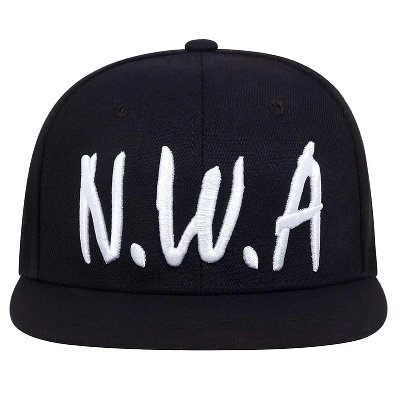 Unisex NWA Letter Embroidery Hip-hop Hats Snapback Cap Baseball Caps Sunscreen Hat