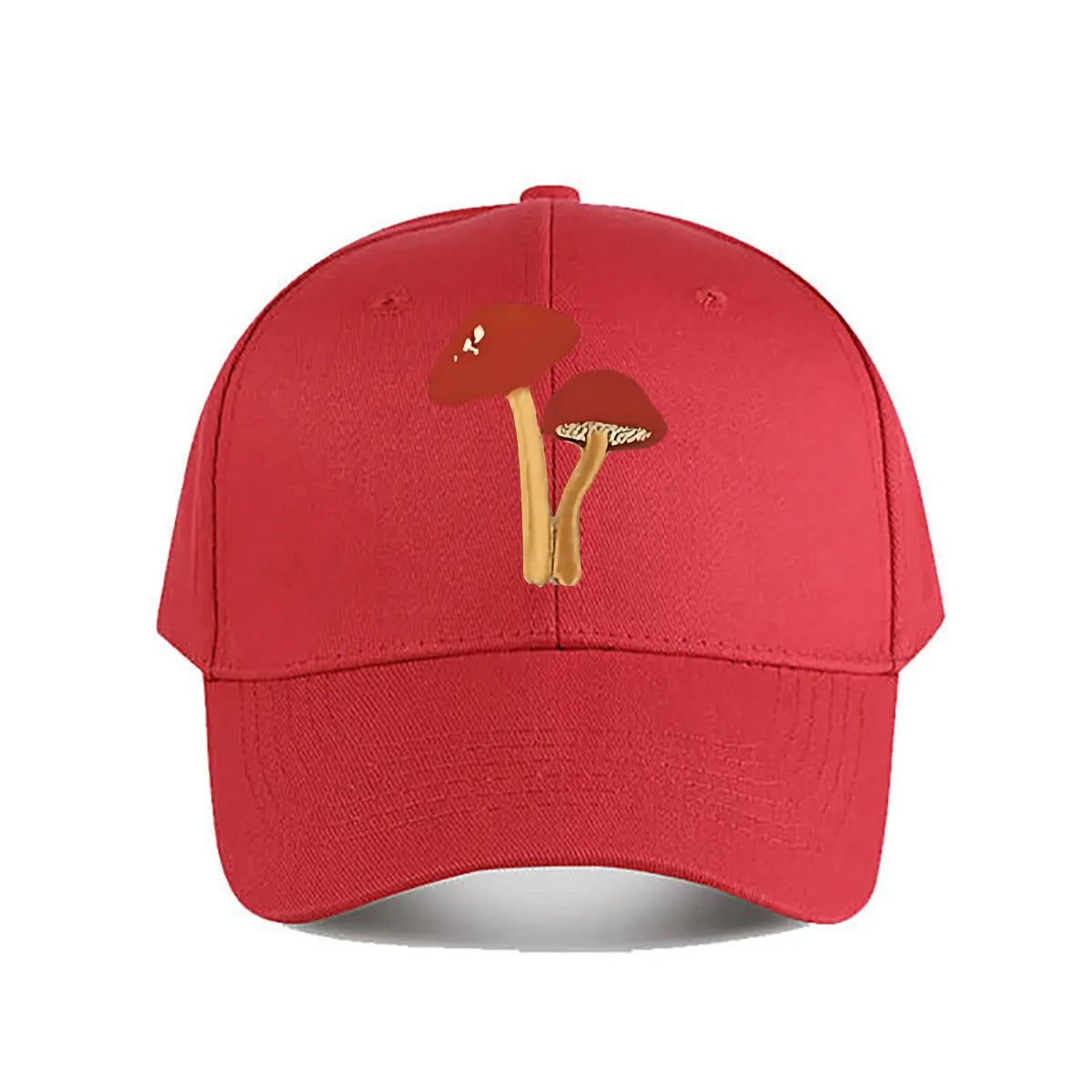 Artificial Red Mushroom Home Decor Baseball Cap
