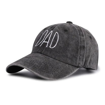 DAD MOM Embroidery Baseball Caps Vintage Washed Denim Baseball Hats