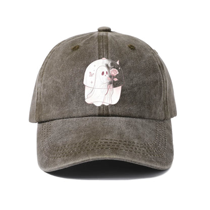 Cute Moon Ghost Graphic Baseball Cap