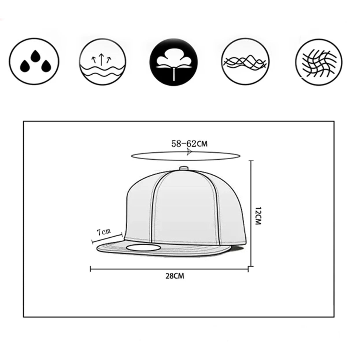 Unisex Brand Munchies In Musta Cap Summer Mesh Snapback Cap