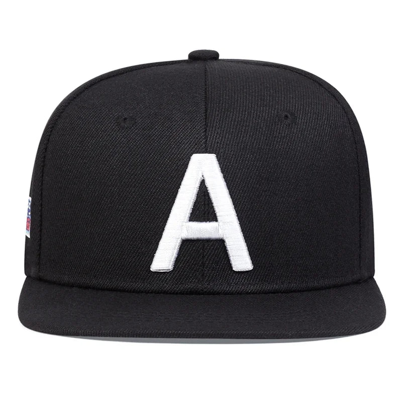 Unisex A Letter Side Earth Embroidery Hip Hop Hats