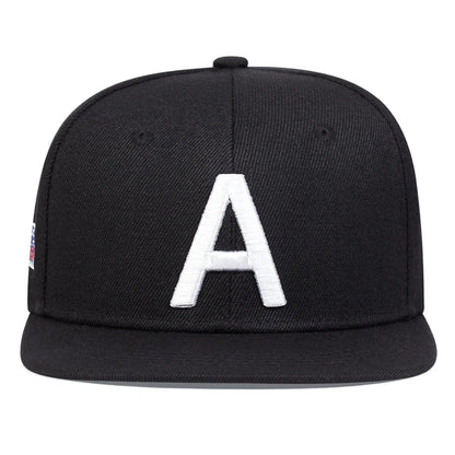 Unisex A Letter Side Earth Embroidery Hip Hop Hats