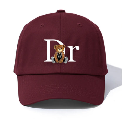 DrBear Print Baseball Cap For Adults