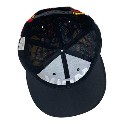 Letter MDIV Embroidered Snapback Cap, Trendy Hip-Hop Peaked Cap, Personalized Flat-Brimmed Hip-Hop Hat