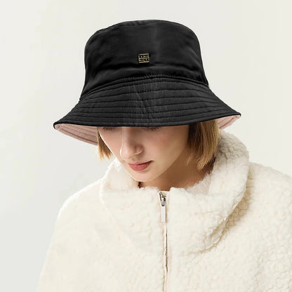 Fashionable Classic New Fisherman Hat Beach Vacation Travel Letter Design Solid Color