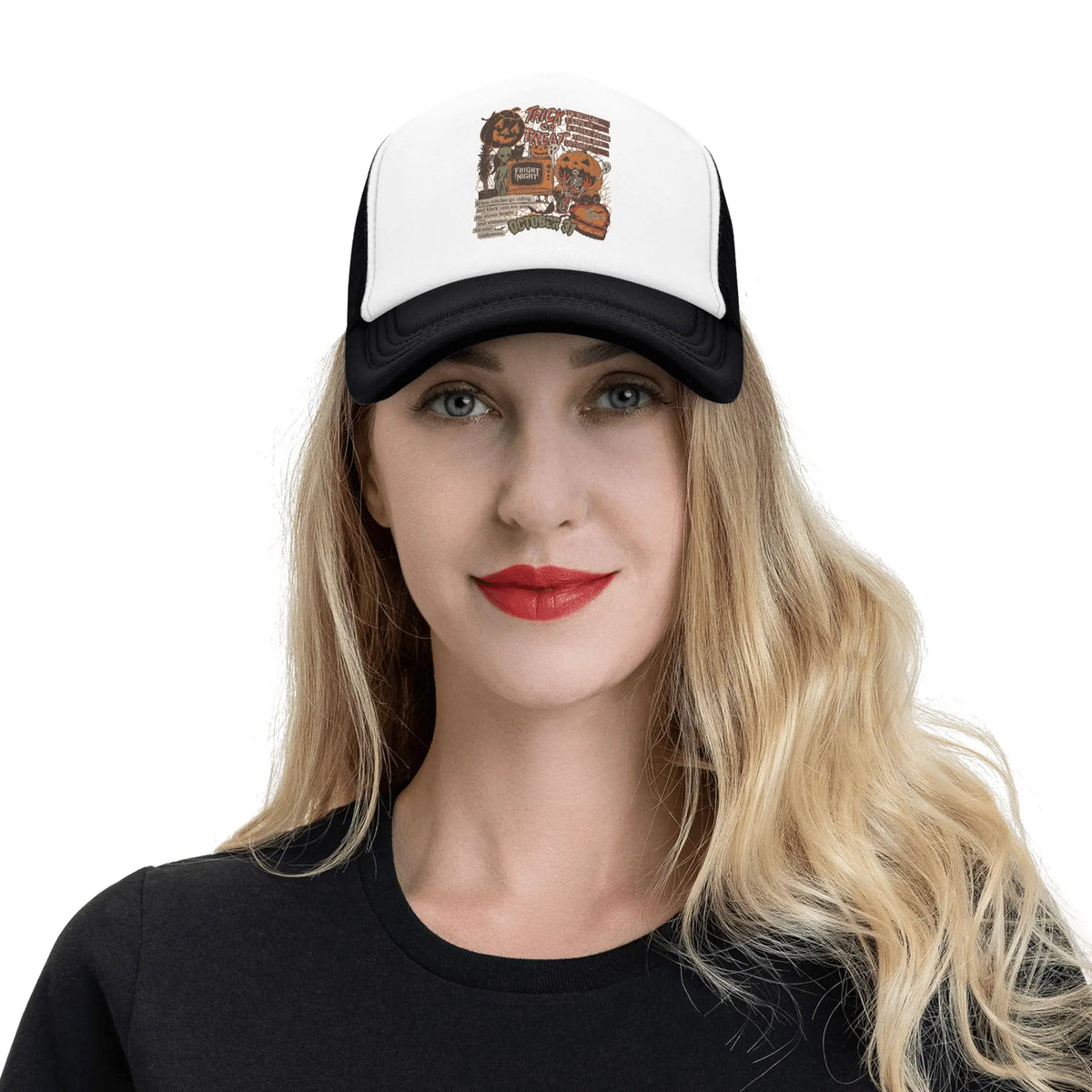 Spooky Ghost Mesh Baseball Caps