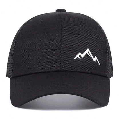 Unisex Mountain Range Embroidery Baseball Caps