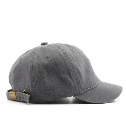 Fashion Short Brim Baseball Cap Adjustable Solid Color