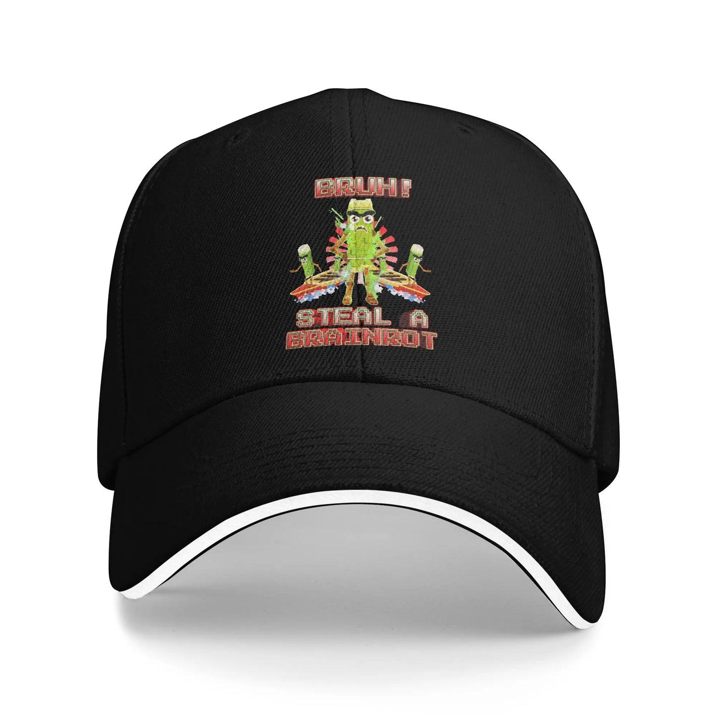 Bruh Secret 1x1x1x1 Funny Steal a Brainrot Baseball Caps