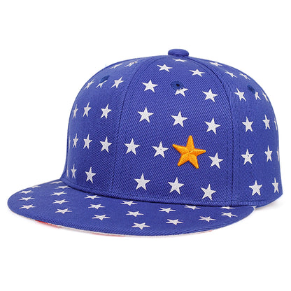 Children Five Pointed Star Embroidery Baseball Caps
