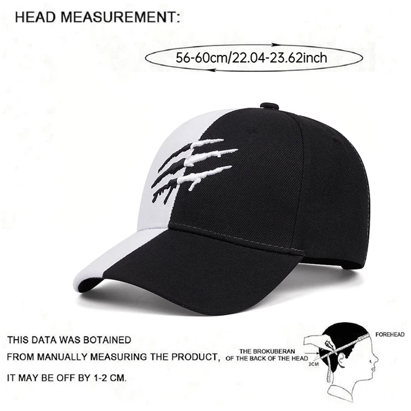 Personalized Pop New Baseball Hat Claw Print Embroidery Street Pop