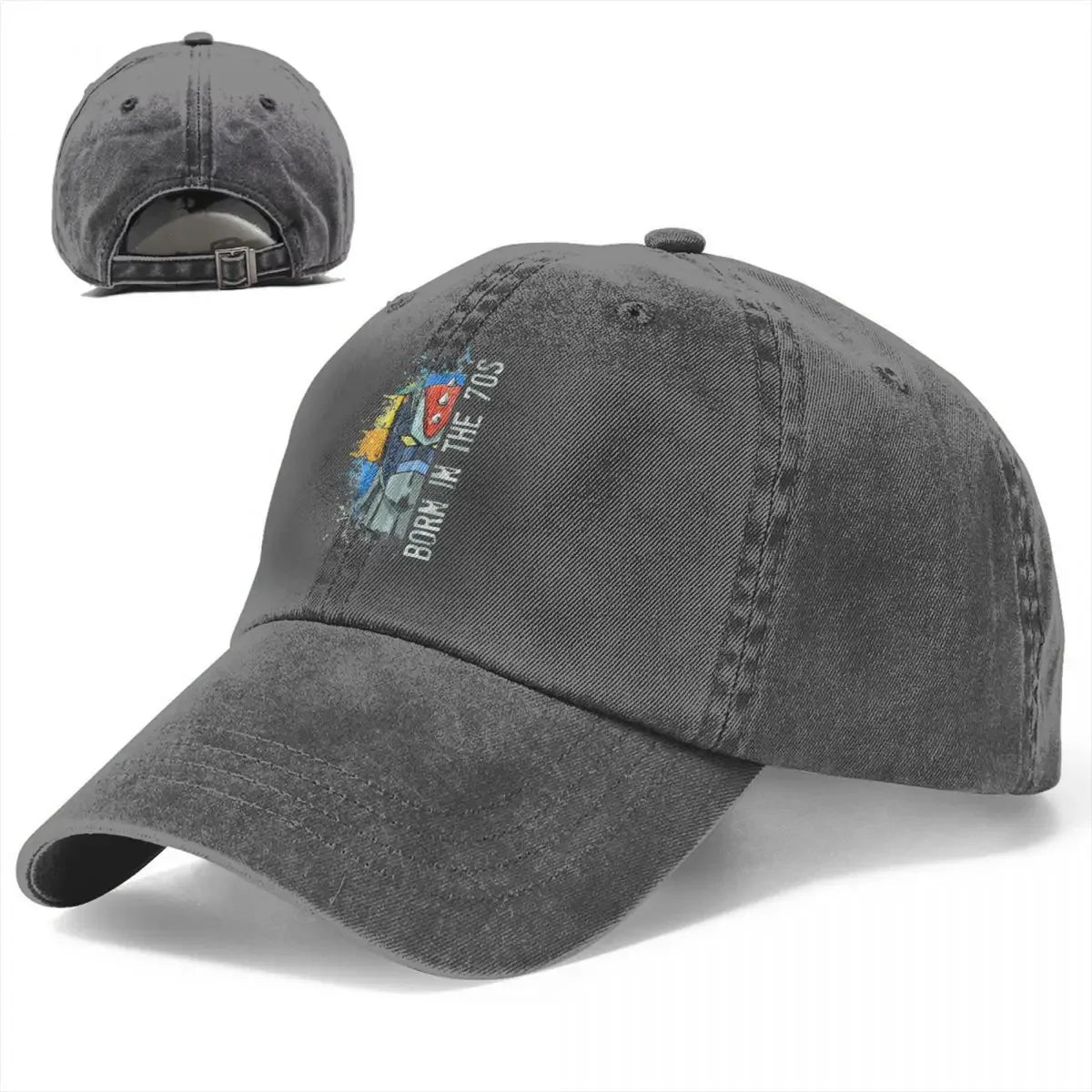 Hip Hop Wash UFO Robot Grandizer Goldrake 70s Anime Goldorak Vegan Baseball Caps
