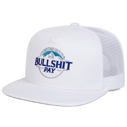 Unisex BULLSHIT PAY Embroidery Hip-Hop Hats Snapback Caps Baseball Caps