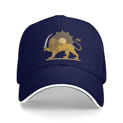 Lion and Sun Persian Emblem Make Iran Great Again Cap For Men Women