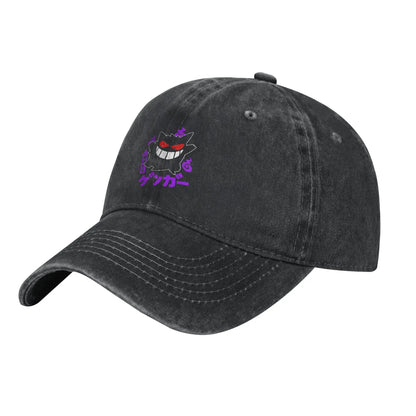 Fashion Retro Gengar Cool Style Graphic Baseball Caps