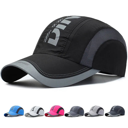 Summer Men Baseball Cap Sport Running Quick Drying Hat Man Women