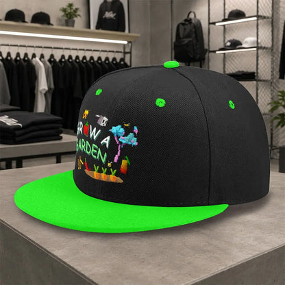 GROW A GARDEN Pixel Style Unisex All-Match Snapback Cap