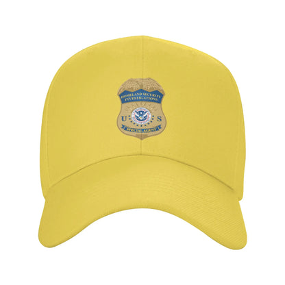 ICE Immigration Logo And Customs Enforcement Sun Baseball Cap For Men