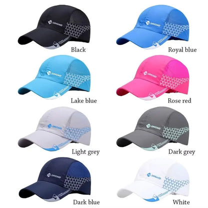 Adjustable Quick Drying Sports Baseball Hat Letter Snapback Sunscreen Peaked Cap