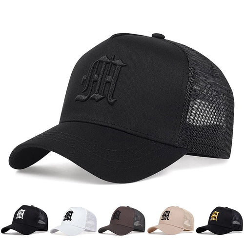 Unisex Gothic Letter Embroidery Baseball Caps
