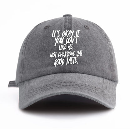 IT'S OK Print Washed Baseball Cap For Adults