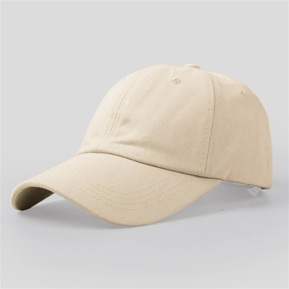 Casual Baseball Cap For Men Women Solid Color Cotton Hat Fashion Simple