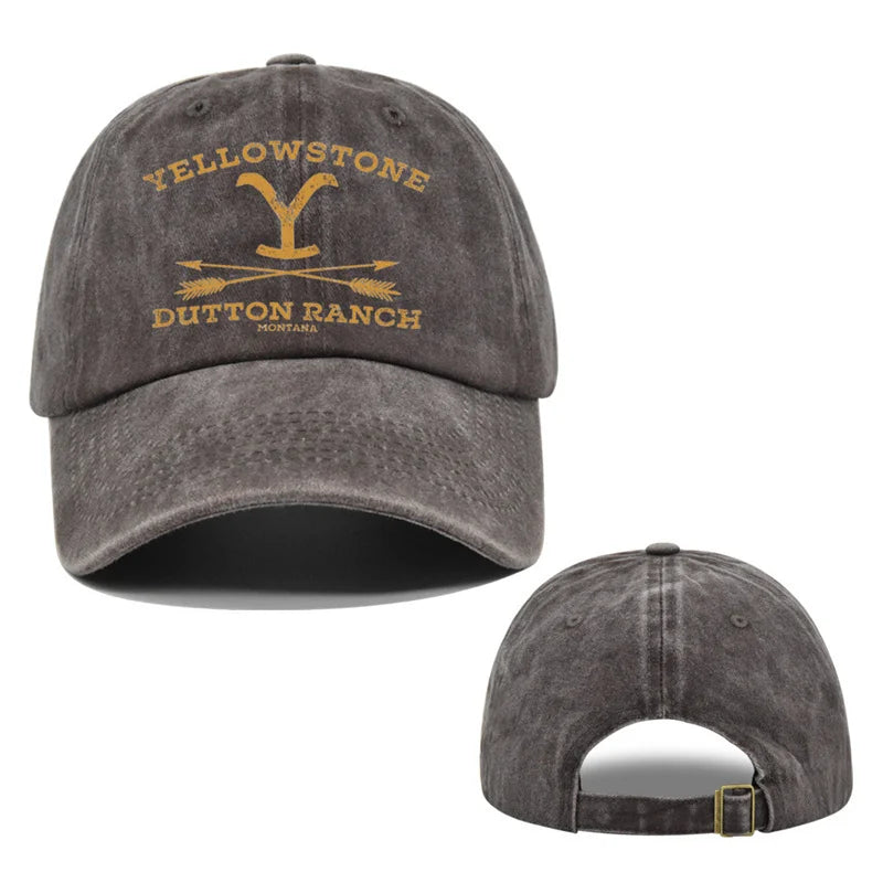 1pc Outdoor Yellowstone Dutton Ranch Hat Cross Ponytail Baseball Cap
