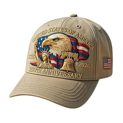 US 250th Anniversary Cap Adjustable Patriotic Baseball Cap US 250th Anniversary For Men Women