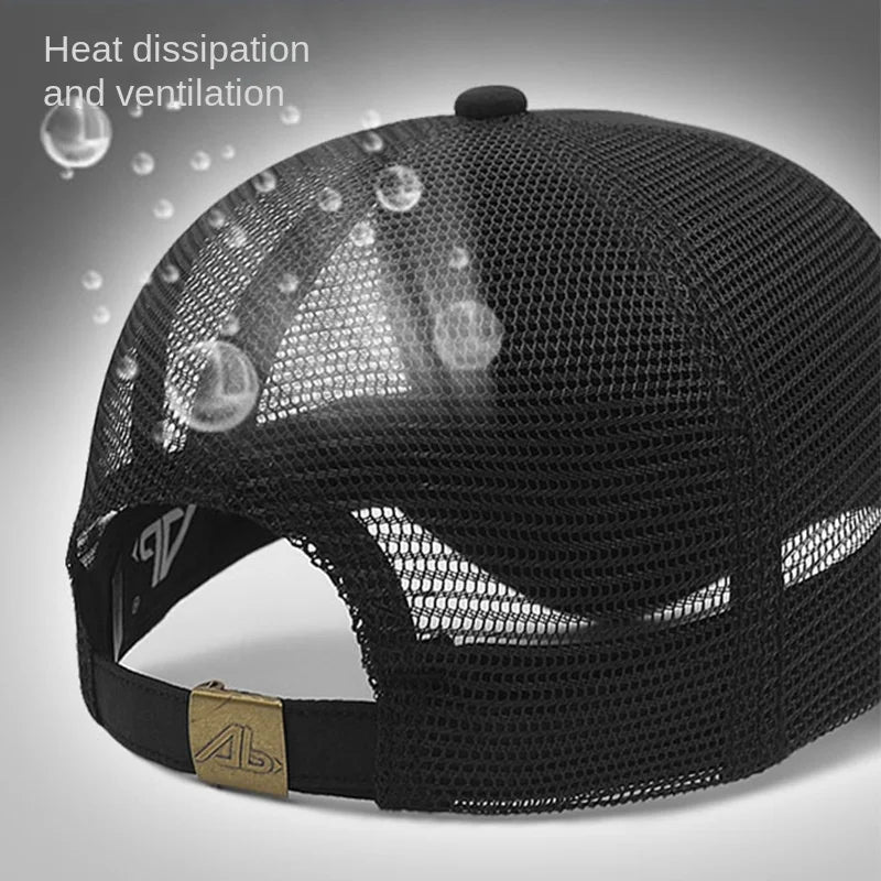 Unisex Quick Dry Big Head Mesh Baseball Cap