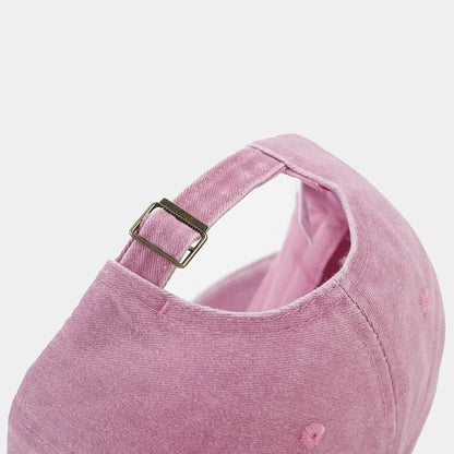 Cotton Baseball Cap Soft Top Embroidered Love Retro Simple