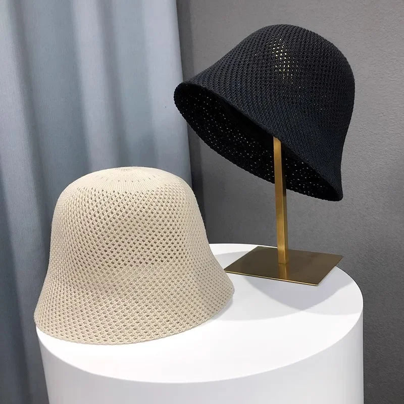 Women Bucket Hat Sun Hat Female Beach Panama Cap